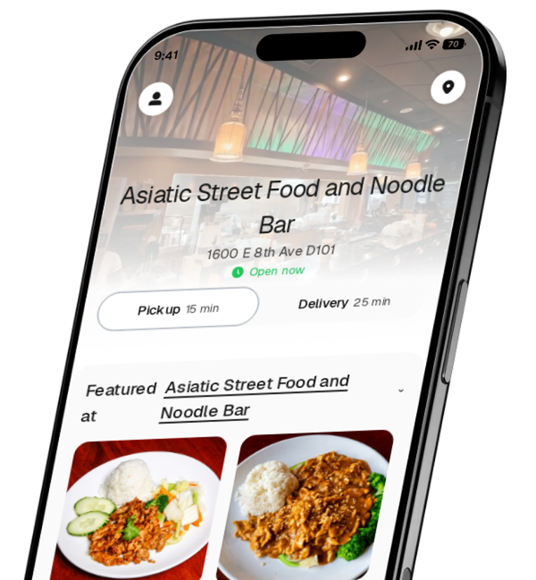 Asiatic Street Food and Noodle Bar app preview