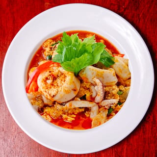 Seafood Curry Egg