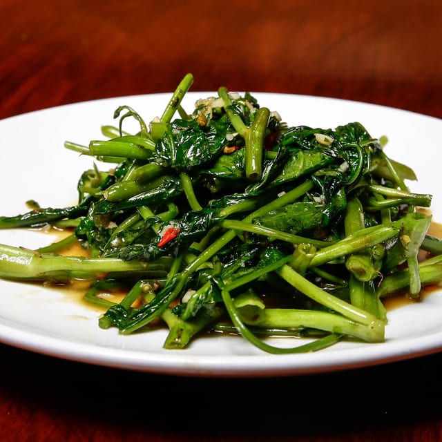 Phad Morning Glory Asian Spinach.