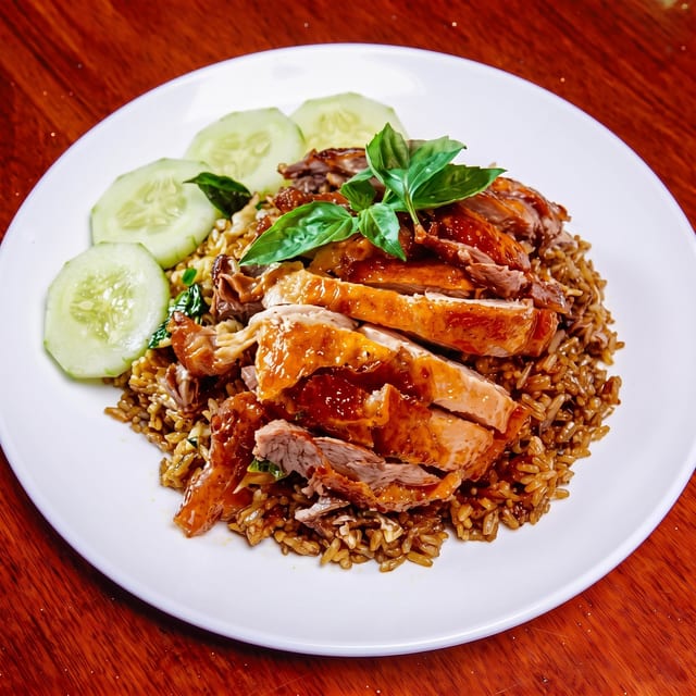 Basil Duck Fried Rice.
